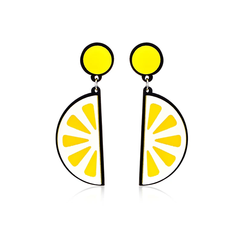 

2019 Cute fruit Drop Earrings for Women Girl Summer Acrylic Lovely Earrings Party Jewelry High quality Wholesale