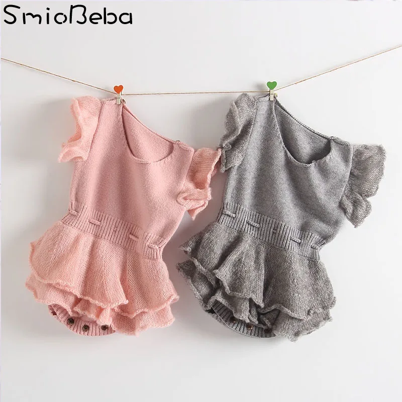 

2018 Baby Bobo Choses Girls Pink Romper Autumn Bubble Rompers Lace Sleeve Girl Baby Soft and Lovely Conjoined Jumpsuit Clothes