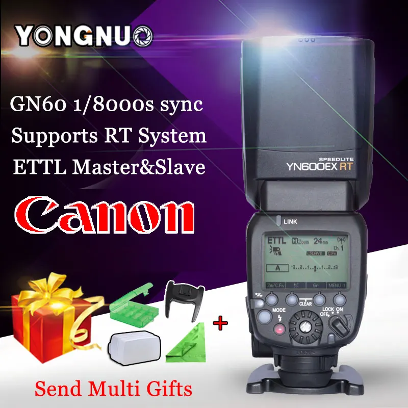

YONGNUO YN600EX-RT II YN600EX RT 2.4G Wireless HSS 1/8000s Master Flash Speedlite for Canon Radio Trigger System YN600EX-RT II