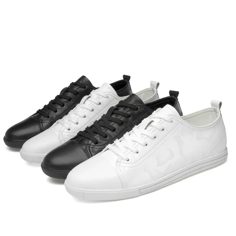 2019 الكلاسيكية الأساسية الرجال انقسام جلد حذاء رياضة الدانتيل متابعة EU38-45 زائد حجم تنفس عارضة منصة أحذية تزلج