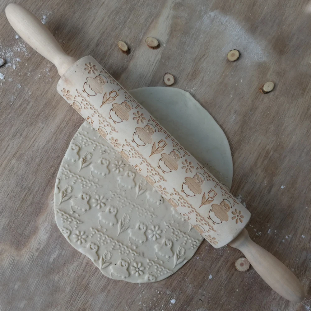 4-Types-Easter-Animal-Flower-Egg-pattern-Embossing-Rolling-Pin-Baking-Cookies-Noodle-Biscuit-Fondant-Cake