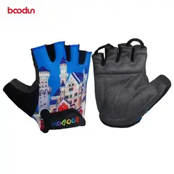 Детские велосипедные перчатки половина пальца противоударные дышащие наружные MTB шоссейные велосипедные перчатки спортивные перчатки