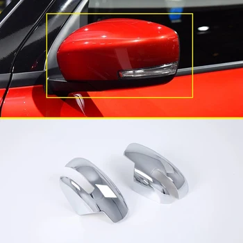 

ABS Chrome 2pcs Exterior Side Door Rear View Mirror Cover Cap Trim For Suzuki Swift Hatchback 2018 2019 Auto Accessories