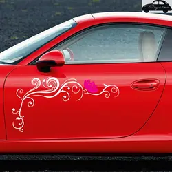 Pegatina с цветочной Стикеры автомобилей Наклейка Плакаты виниловые наклейки на стены росписи декора Стикеры