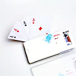 Новые популярные пластиковые игральные карты, водостойкие, гладкие, карточные, мостовые, 63*88 мм