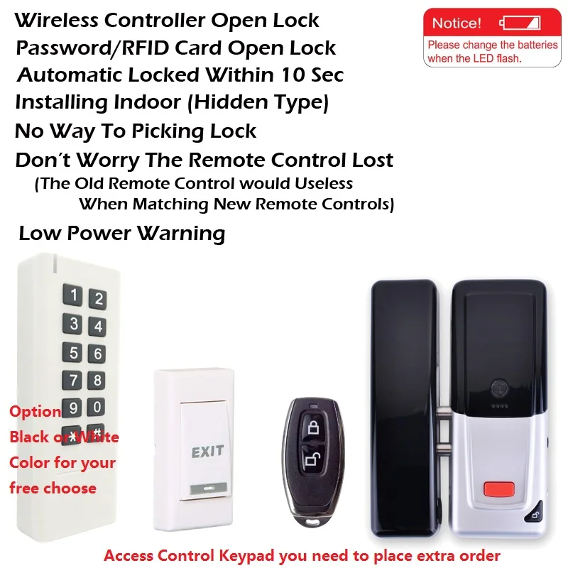 New Wireless Electric Door Lock Mortise Lock  (6)