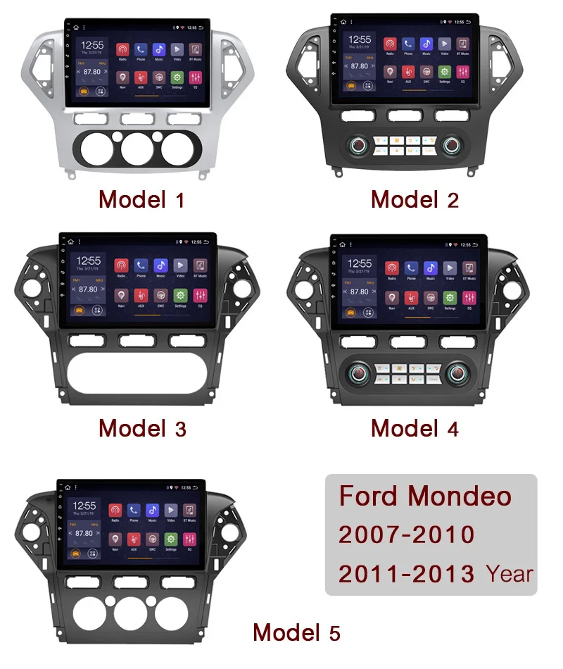 2G ram 32G rom 10,1 дюймов полный экран автомобильное аудио-радио системный проигрыватель Android 8,1 для Ford MONDEO 2007-2013 gps навигация
