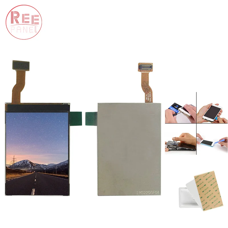 

New Original LCD Display For Nokia 6700 6700C LCD Screen highscreen 100% tested LCD Digitizer Assembly replacement parts + tools