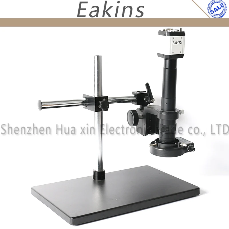 

2.0MP HD Digital Industrial Microscope Camera USB AV TV VGA Output+180X/300X C-mount Lens+Big Boom Stand Holder+144 LED Light