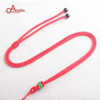 

Aladdin hand knitting Necklace Pendant Rope DIY Accessories Nature Jade Torus Pineapple Buckle Cords 5/PCS Jewelry Thread Nylon