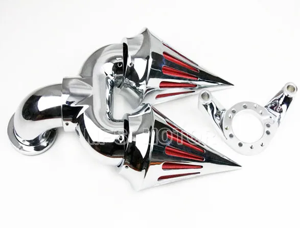 

For HARLEY CV CARB DELPHI V-TWIN EFT SPORTSTER CHROME Motorcycle Double SPIKE AIR CLEANER