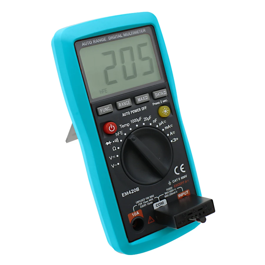 All-Sun EM420B Digital Multimeter Diode Transistor Battery Tester AC/DC Ammeter Voltmeter Ohm Voltage Meter