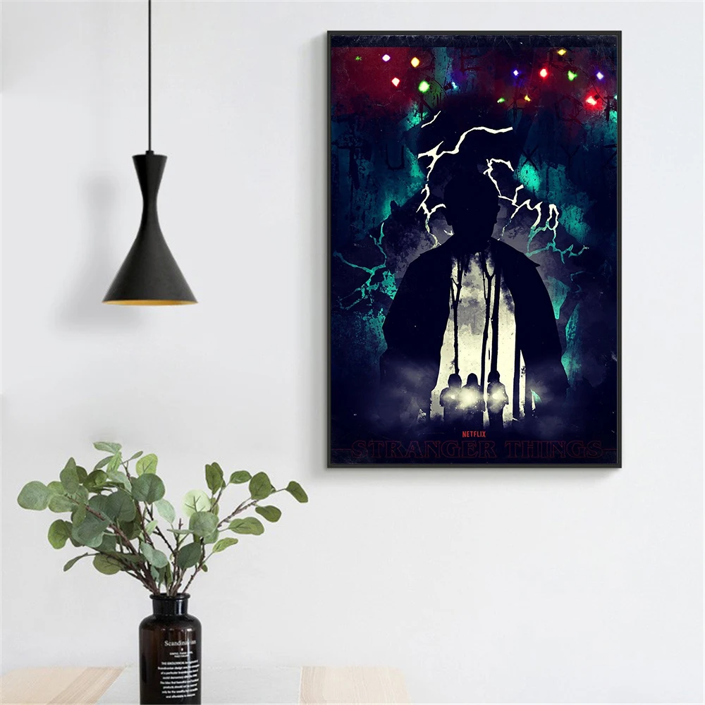 Постер с фильмом Stranger Things винтажный абстрактный холст настенное украшение