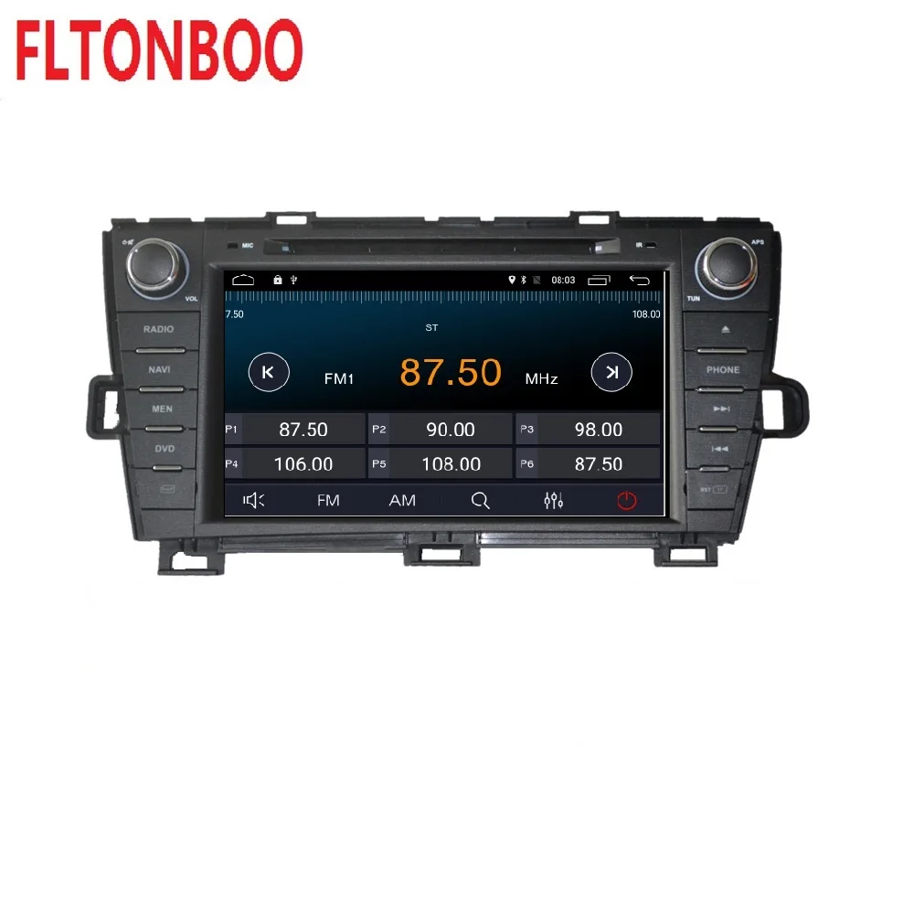 Top 8"Android 9 Car GPS Navigation radio dvd player for Toyota prius right ,bluetooth,steering wheel,2gb ram,16GB ROM,touch screen 1