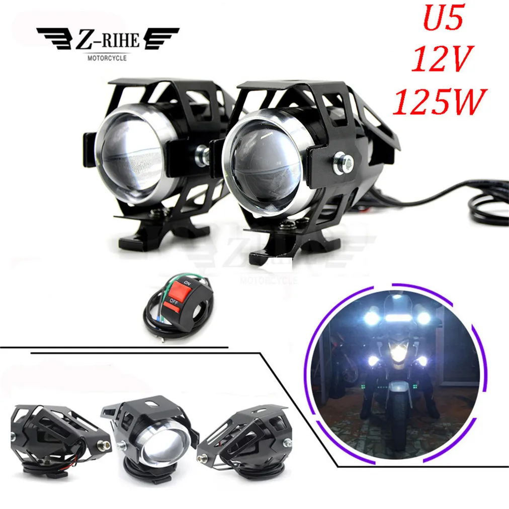 

Universal 12V Motorcycle Metal Headlight Driving Spot Head Lamp Fog Light For YAMAHA FZ6 N/S FZ6R XJ6 FZ8 FZ1N FAZER R3 R6 R25