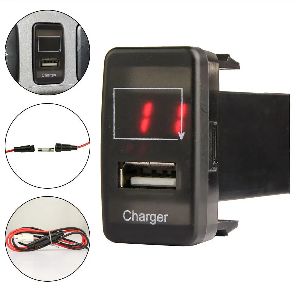 Driving Light + USB Charger Voltmeter (4)