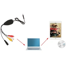 USB видео захвата звука захватами VHS ТВ игры к ПК DVD чайник для Win10