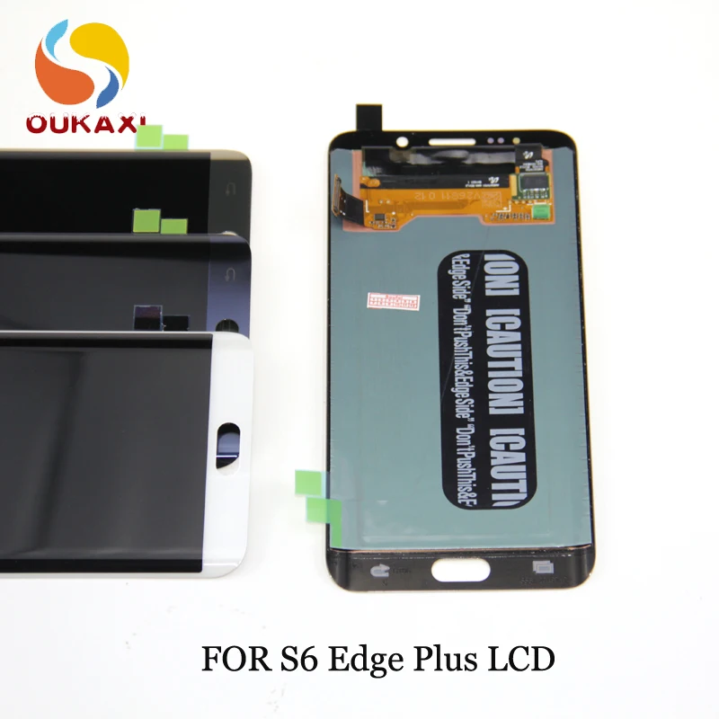 Замена AMOLED LCD для Samsung Galaxy S6 Edge Plus G928F сенсорный экран дигитайзер сборка Белый