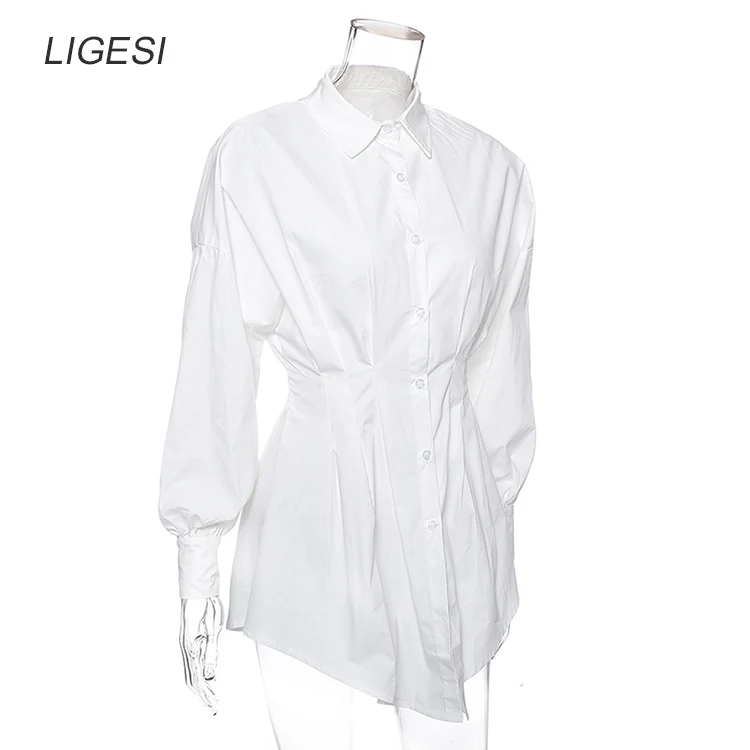 Sexy V Neck White Tunic Dress Pleated Summer Women Long Sleeve Shirt Dress Female Ruffle Party Mini Dresses Elegant Sexy V Neck White Tunic Dress Pleated Summer Women Long Sleeve Shirt Dress Female Ruffle Party Mini Dresses Elegant