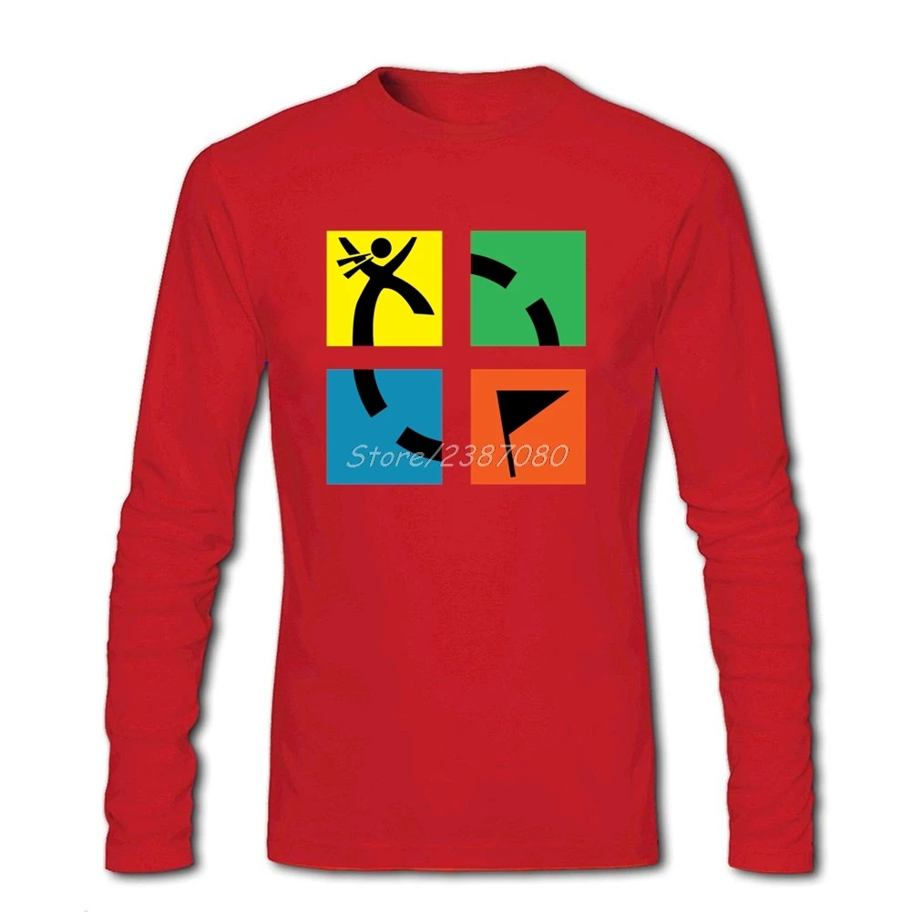 Новая футболка для геокшинга pp мужские футболки модные хлопок с длинным рукавом на заказ Мужская футболка для геокшинга - Цвет: Красный