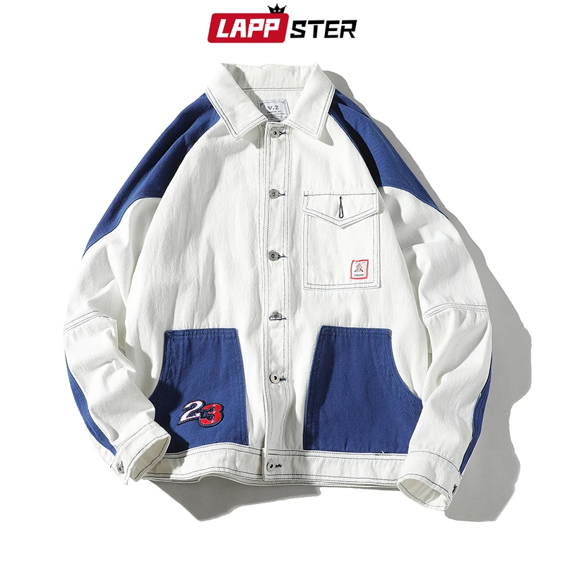 LAPPSTER Men Color Block Bomber Jackets Harajuku Streetwear 2020 Autumn Cargo Windbreaker Hip Hop Fashions Jackets Coats 5XL LAPPSTER Men Color Block Bomber Jackets Harajuku Streetwear 2020 Autumn Cargo Windbreaker Hip Hop Fashions Jackets Coats 5XL