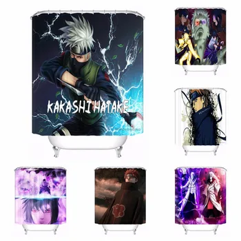 

Custom Naruto Manga Waterproof Bathroom Acceptable Shower Curtain Polyester Fabric Bathroom Curtain #180318-21