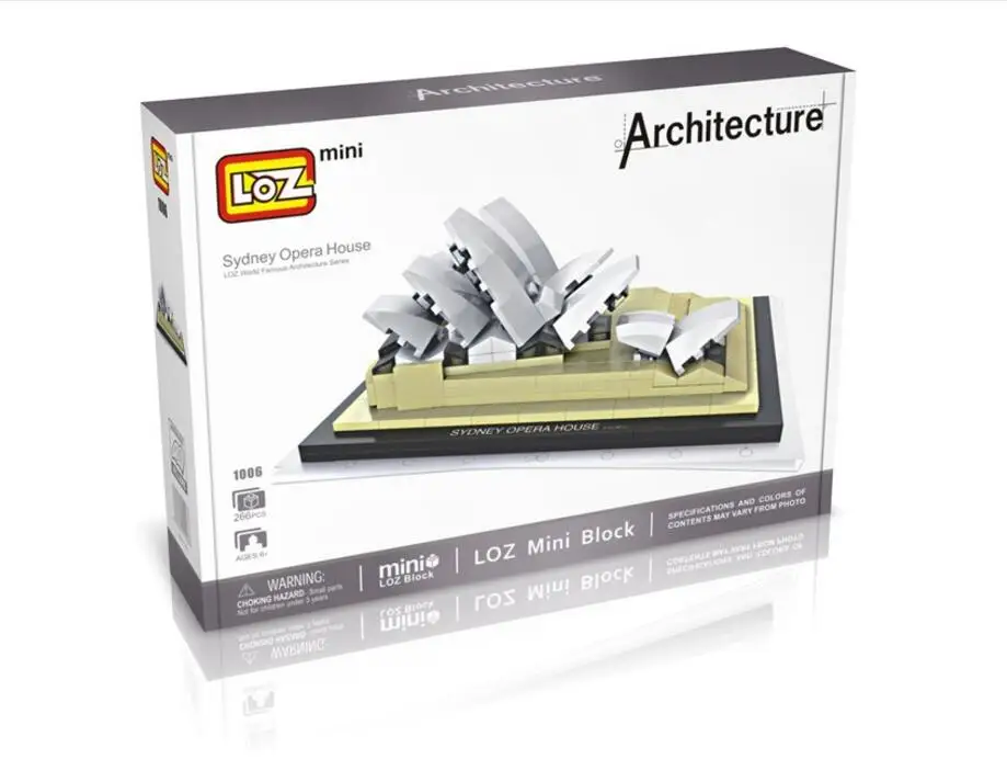 New LOZ Architecture series the Sydney Opera House model nano block Building Blocks Compatible 21012 classic Toys for children | Игрушки и