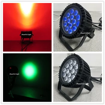 

10pcs 14x10w led flat par outdoor wash spot light rgbw led slim par can