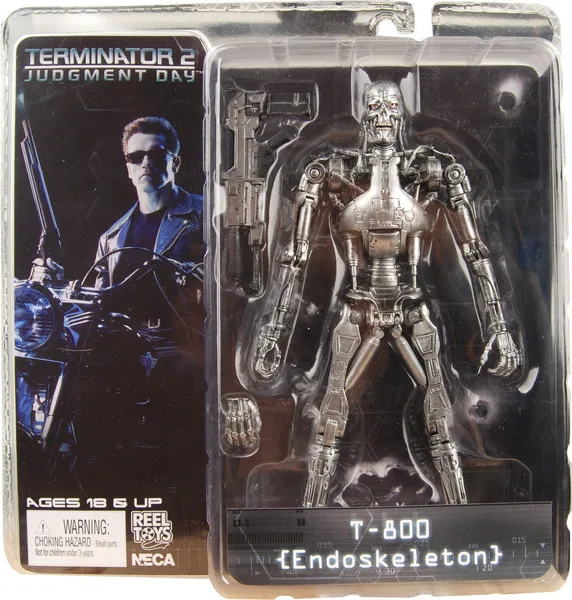 NECA Терминатор T-800 T-1000 эндоскелет ПВХ фигурка Коллекционная модель игрушки - Цвет: Endoskeleton