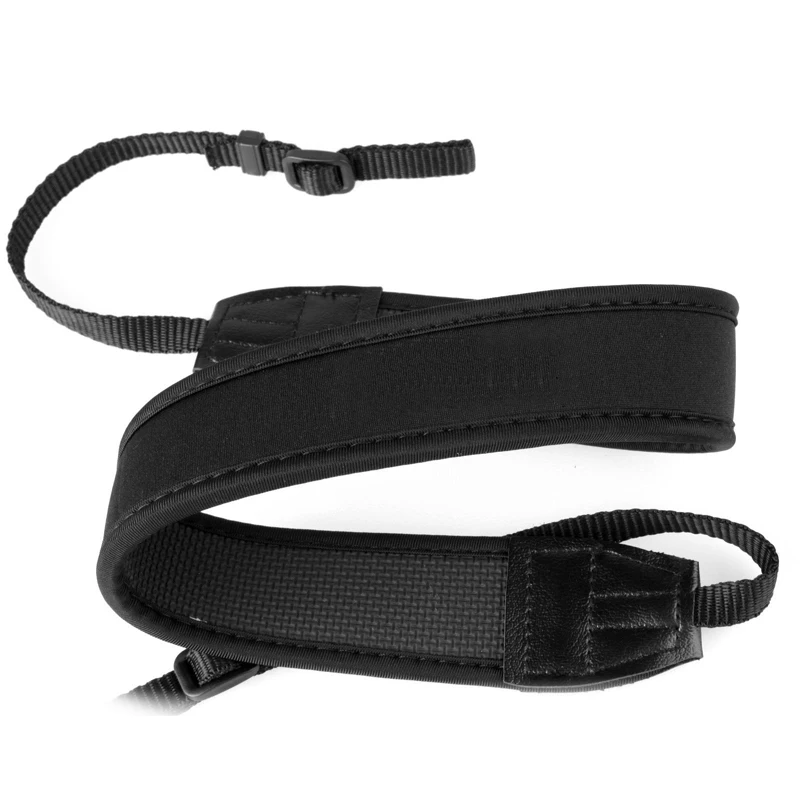 1pc Adjustable Camera Straps Black Elastic Soft Neoprene Neck Strap Belt for Canon Nikon Sony Pentax DSLR New