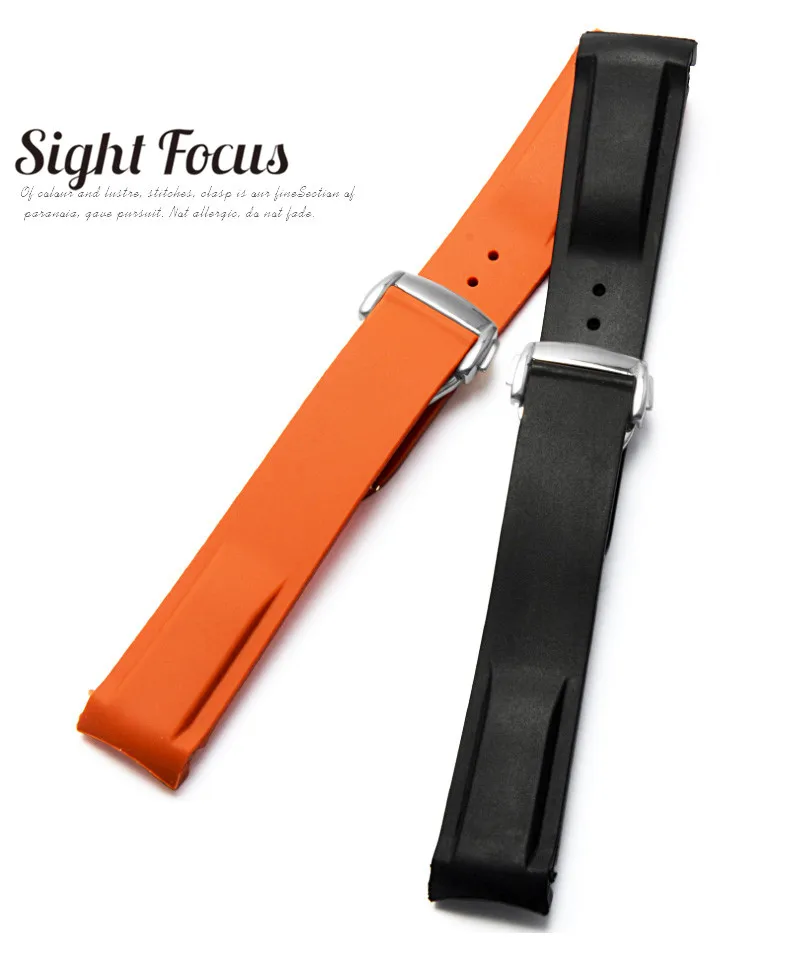 Резиновый силиконовый ремешок для часов Omega Speedmaster Seamaster Aqua Terra ремешок для часов 20 мм 22 мм мужской ремешок оранжевый браслет для часов