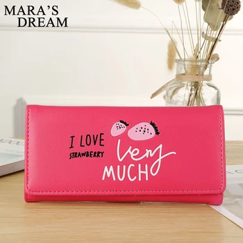 

Mara's Dream Long Style Women Purse PU Leather Wallet Female Zipper Pouch Large Capacity Clutch Women Wallet Carteira Feminina