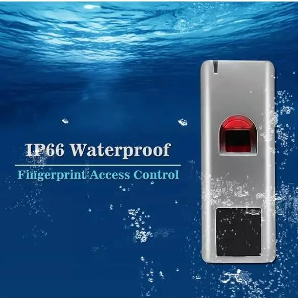 Открытый водонепроницаемый биометрический дверной замок, система контроля доступа, автономный контроль доступа, металлический считыватель отпечатков пальцев