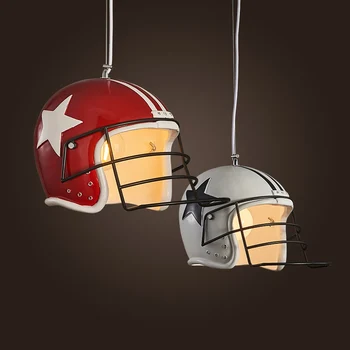 

Retro industrial LOFT personality helmet window cafe restaurant bar table clothing store hanging light