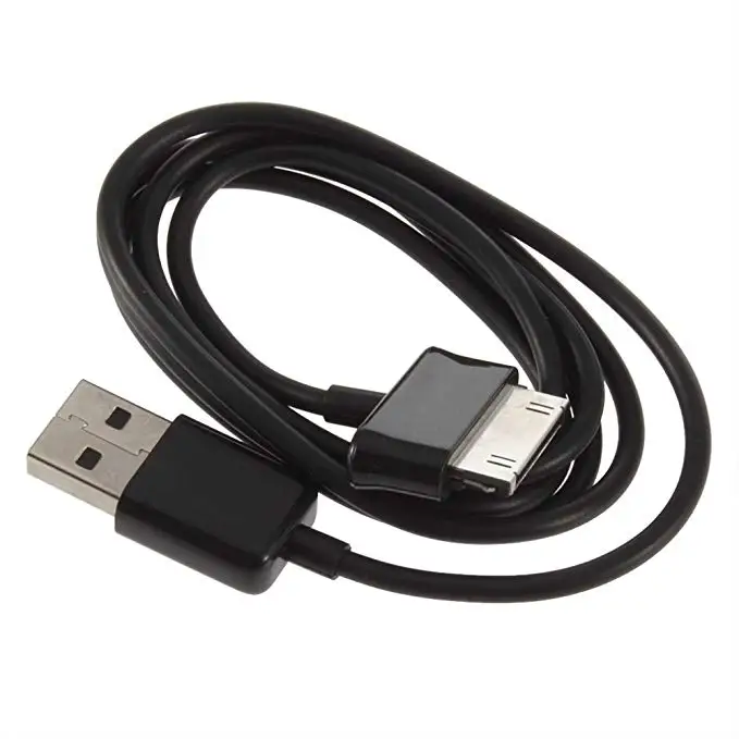 USB кабель для зарядки и передачи данных для samsung Galaxy 7 7,7 8,9 10,1 Tab 2 Tablet Note 10,1 GT-N8000 N8010 P1000 - Цвет: Черный