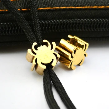 

1PC Brass Spider Paracord Beads Knife Beads Rope Cord Bracelet Flashlight EDC Beads Lanyard Pendants Outdoor Accessories