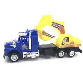 

Mini Plastic Inertia Engineering Car Toy Vehicle Set Dump Truck Forklift Excavator Mixer Tractor Toys Children Gift
