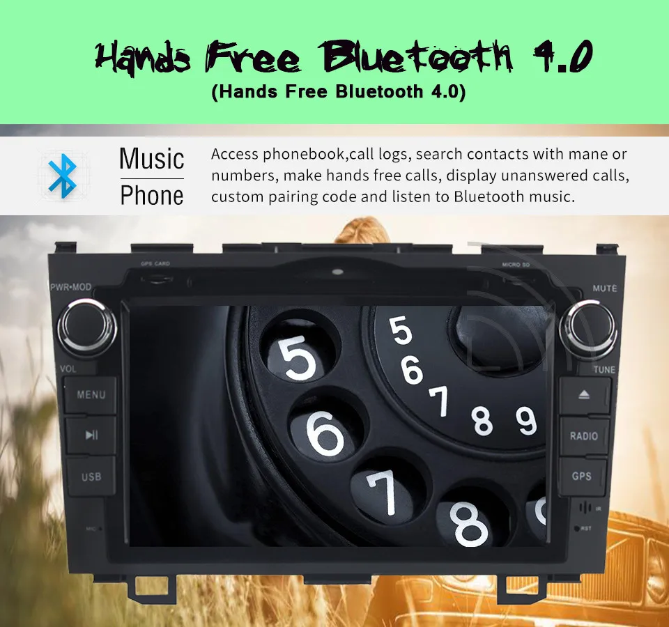 Clearance HD Octa Core A9 1.6GHz 1024X600 Android 9.0 Car DVD Player For Honda CRV CR-V 2006-11 4G WiFi GPS Navigation Stereo Video SD dvd 9