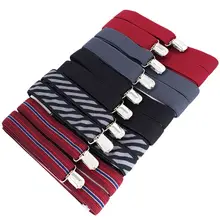 Мужские подтяжки 4 зажимы подтяжек новые Tirantes Ligas регулируемые эластичные брюки подтяжки ширина: 2,5 см Длина: 120 см