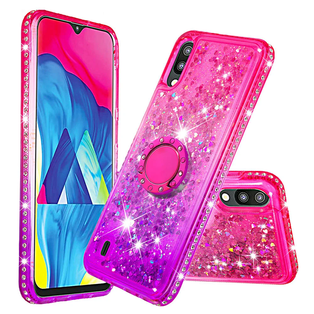 Quicksand bling Phone Case For Samsung Galaxy M10 Cover TPU Back SM-M105F/DS 6.22&quot |