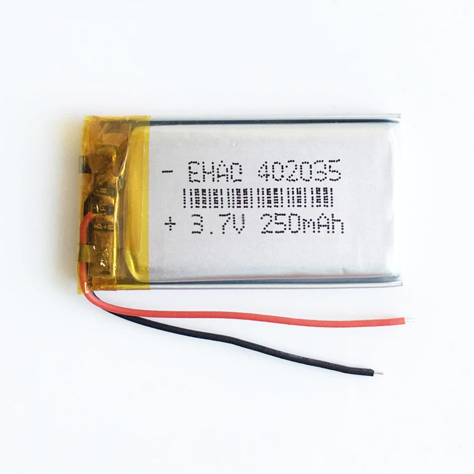 3,7 V 250mah 402035 литий-полимерный Li-Po аккумулятор ручной gps Аккумулятор для навигатора DIY Mp3 MP4 MP5 gps bluetooth