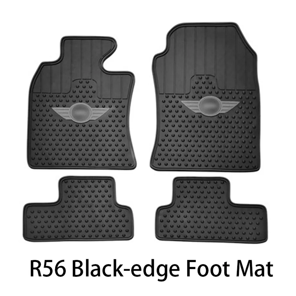 Автомобильный резиновый коврик для пола, коврик для Карго, декор для BWM Mini Cooper One d Countryman F54 F55 F56 F60 R55 R56 R60, автомобильные аксессуары - Название цвета: R56 Black-edge Mat