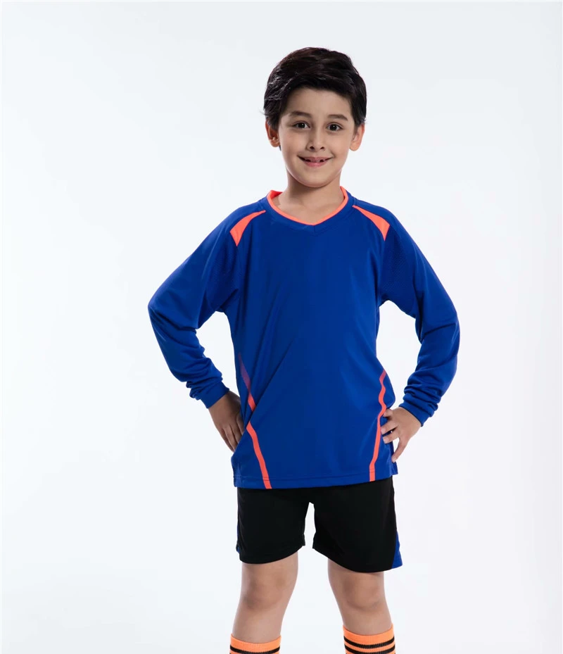 Костюм из двух предметов Детские и взрослые футболки с длинными рукавами, модные футбольные тренировочные костюмы футбольное Джерси для детей, спортивная одежда