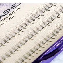 3D прививки накладные ресницы черные натуральные длинные профессиональные кластеры наращивание ресниц 3D индивидуальный объем Pro сделанные вентиляторы