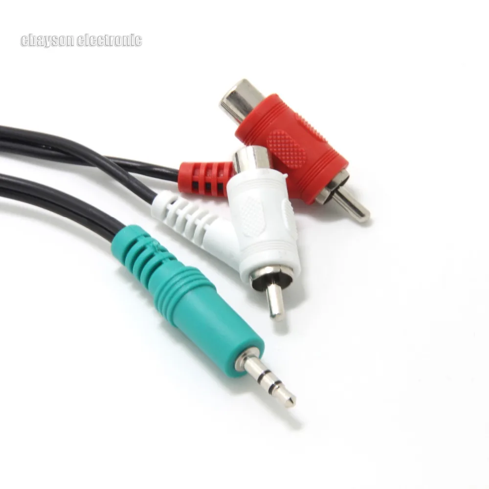 Male RCA Audio Splitter Cable for Turtle Beach Gaming Headsets RCA