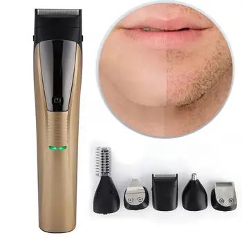 

6 In 1 Multi-functional Men Electric Hair Clipper Washable Beard Shaver Nose Hair Trimmer Set