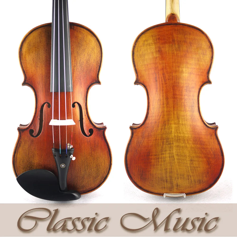 1715 StradivariusModel скрипка № 1462, сибирская ель, масляный лак, антикварная скрипка, продвинутый уровень, мощный богатый цвет