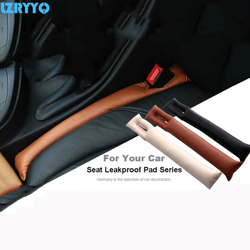 

2Pcs Car Styling Seat Apertural Chair Leak Proof Pad Leather Vehicle Car Seat Pad Leak-proof Protective Slot Plug Seat Sheath