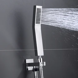 High Quality Brass Hand Shower Set Wall Mounted Hand Held Brass Shower Head Brass Holder & Hose Water Saving Shower Sprayer