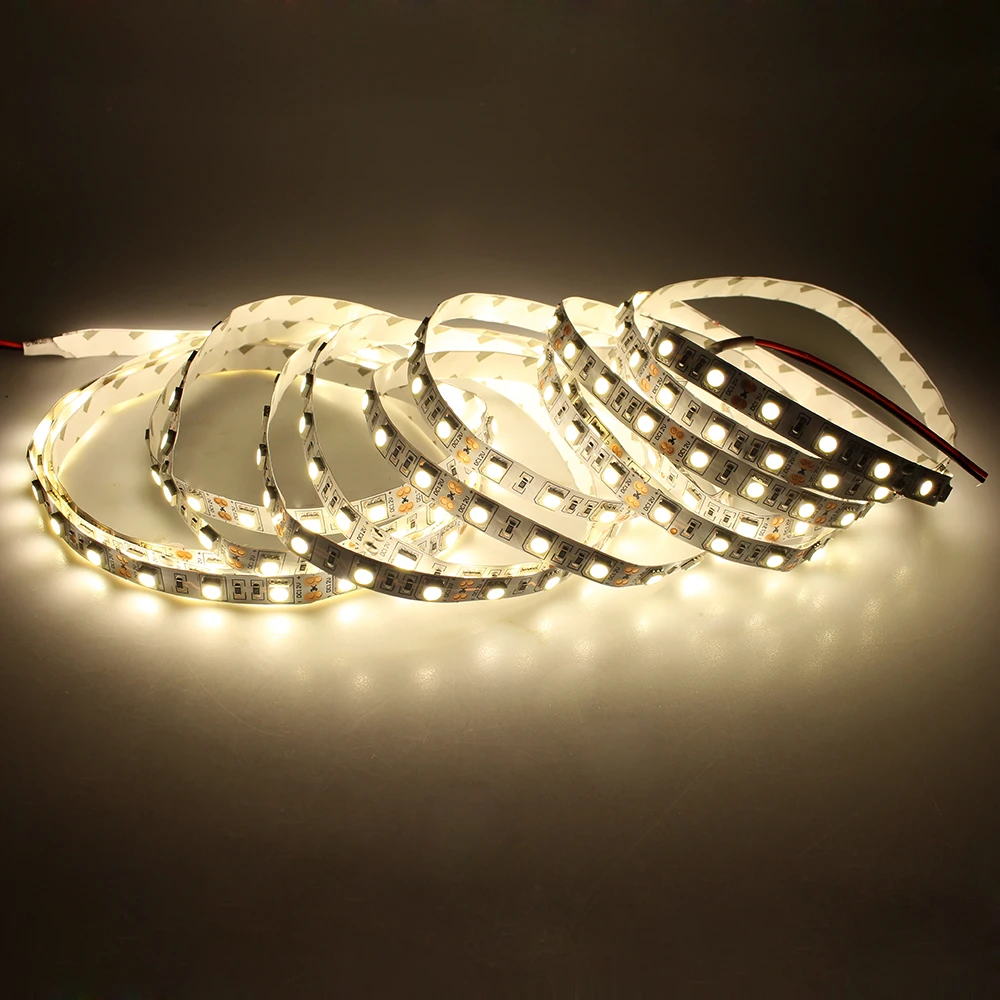 SMD 5050 LED Strip Light DC12V 4000K Nature White LED Flexible Strip Light Ribbon Tape Non-waterproof String Rope 5M 300 LEDs SMD 5050 LED Strip Light DC12V 4000K Nature White LED Flexible Strip Light Ribbon Tape Non-waterproof String Rope 5M 300 LEDs